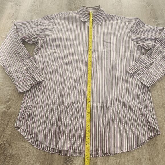 Ralph Lauren Mens Purple Label Button Up Dress Shirt Size Large Made in Italy - Picture 7 of 10